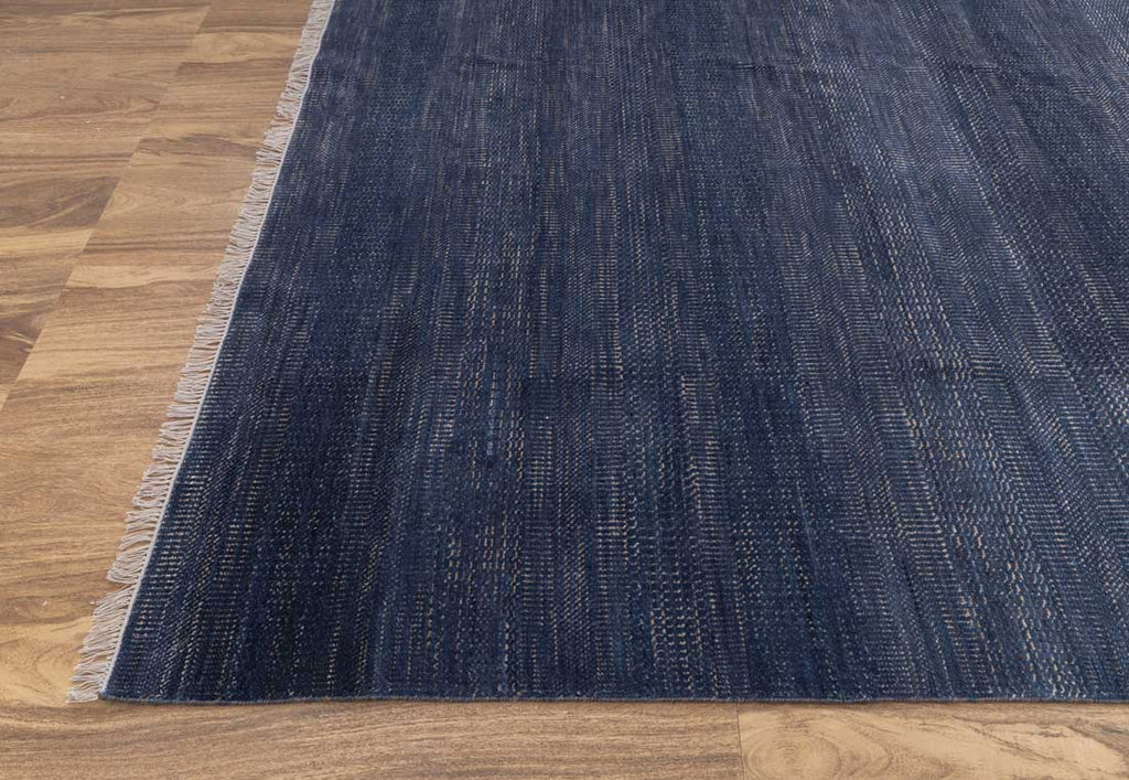 Luxury - Venice Blue Gold Wool & Bamboo Silk Hand Knotted Premium Carpet