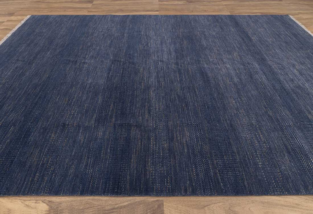 Luxury - Venice Blue Gold Wool & Bamboo Silk Hand Knotted Premium Carpet