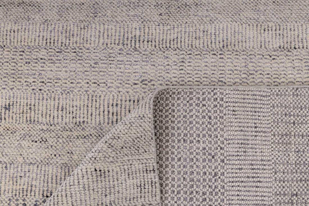 Luxury - Larkspur Grey Charcoal Wool & Bamboo Silk Hand Knotted Premium Carpet