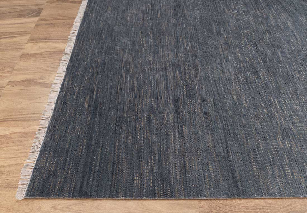 Luxury - Oak Grey Gold Wool & Bamboo Silk Hand Knotted Premium Carpet