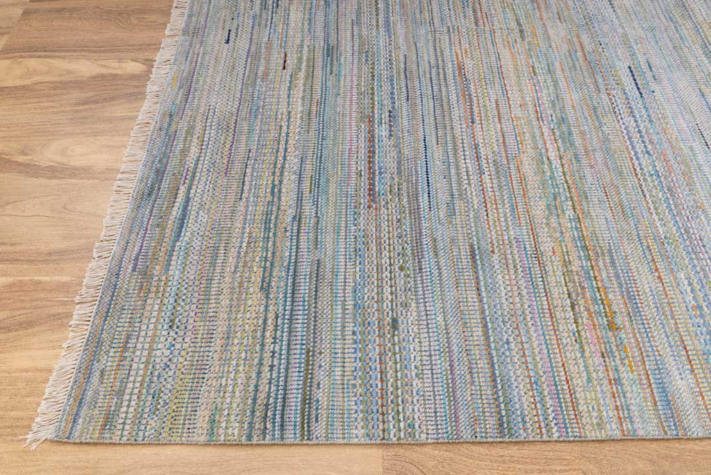 Luxury - Rancjo Grey Multi Wool & Bamboo Silk Hand Knotted Premium Carpet