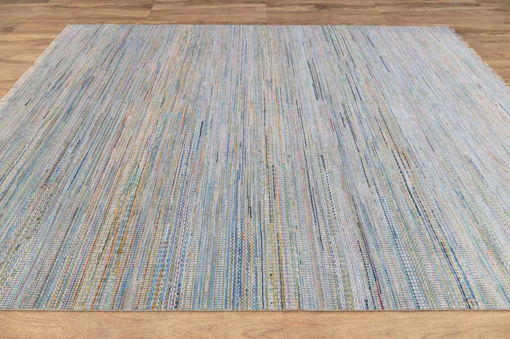 Luxury - Rancjo Grey Multi Wool & Bamboo Silk Hand Knotted Premium Carpet