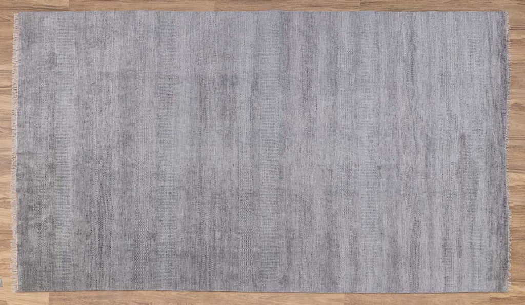 Luxury - Vlad Grey Silver Wool & Bamboo Silk Hand Knotted Premium Carpet