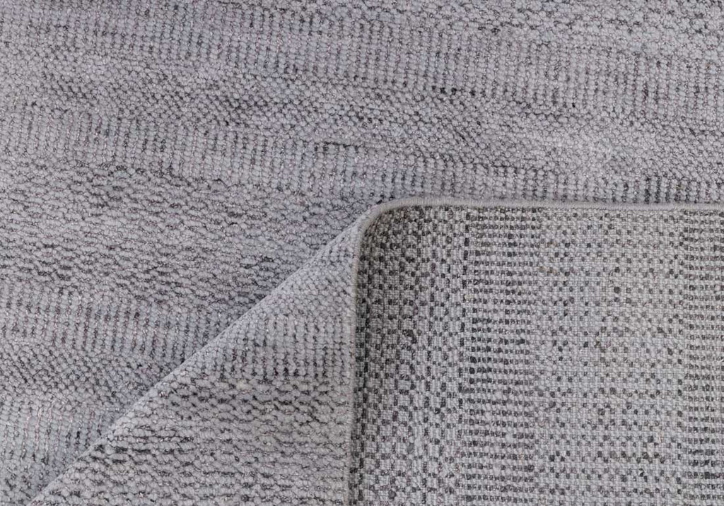 Luxury - Vlad Grey Silver Wool & Bamboo Silk Hand Knotted Premium Carpet