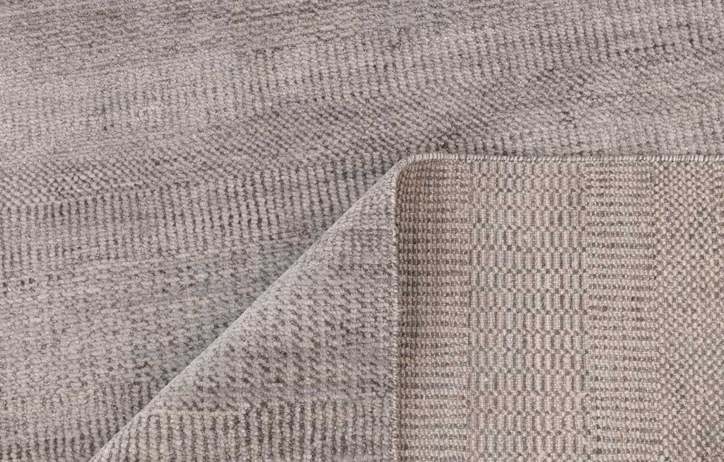 Luxury - Coco Grey Wool & Bamboo Silk Hand Knotted Premium Carpet