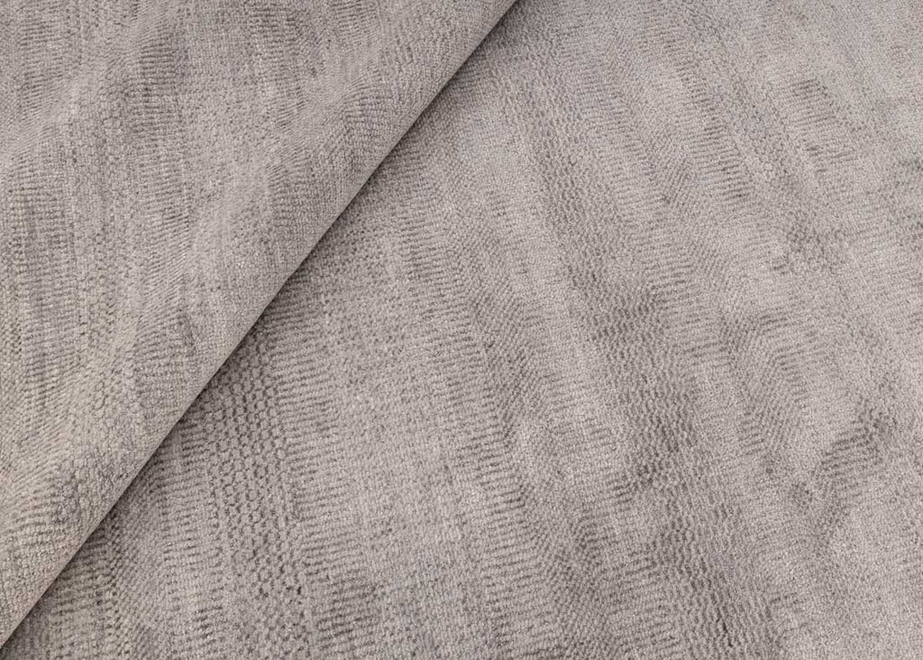 Luxury - Coco Grey Wool & Bamboo Silk Hand Knotted Premium Carpet