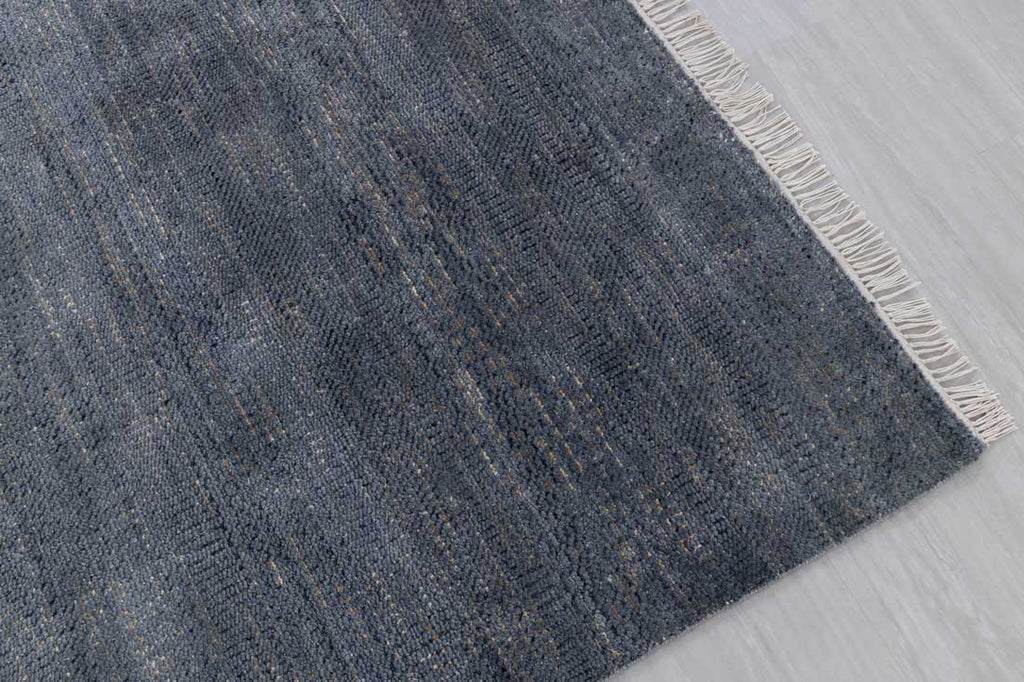 Luxury - Meadow Grey Gold Wool & Bamboo Silk Hand Knotted Premium Carpet