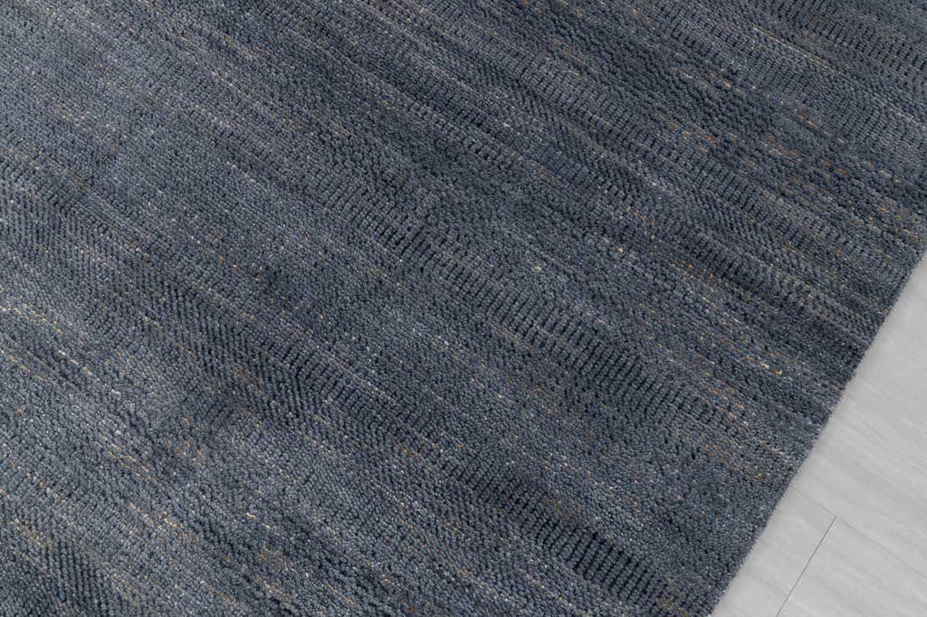 Luxury - Meadow Grey Gold Wool & Bamboo Silk Hand Knotted Premium Carpet