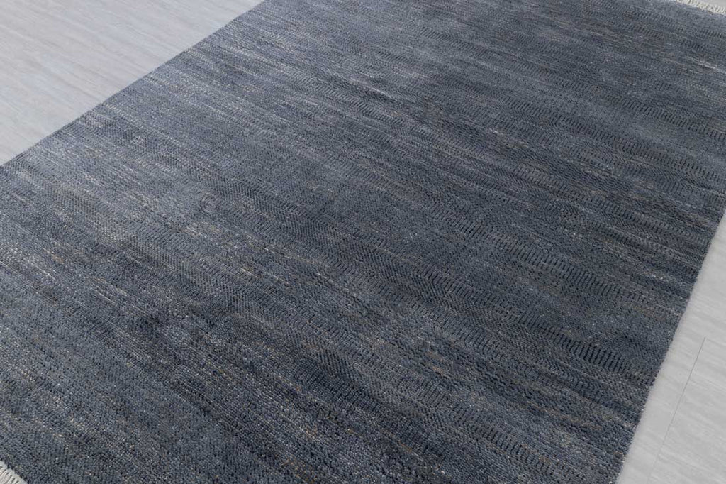 Luxury - Meadow Grey Gold Wool & Bamboo Silk Hand Knotted Premium Carpet