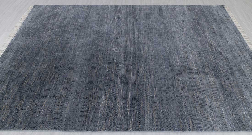 Luxury - Meadow Grey Gold Wool & Bamboo Silk Hand Knotted Premium Carpet