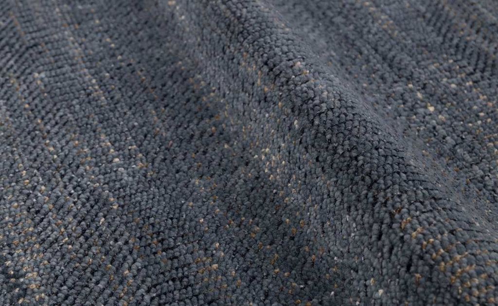 Luxury - Meadow Grey Gold Wool & Bamboo Silk Hand Knotted Premium Carpet