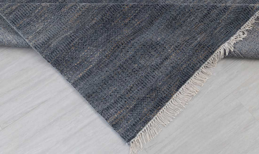 Luxury - Meadow Grey Gold Wool & Bamboo Silk Hand Knotted Premium Carpet