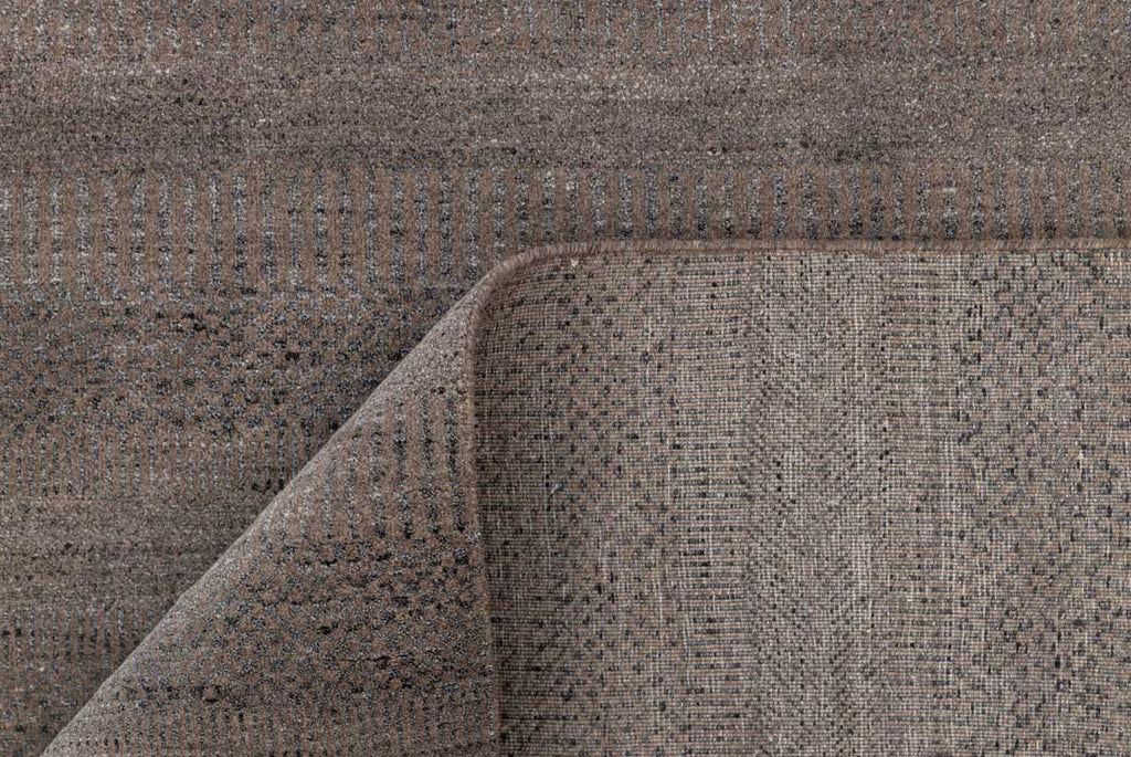 Luxury - Brega Grey Silver Wool & Bamboo Silk Hand Knotted Premium Carpet