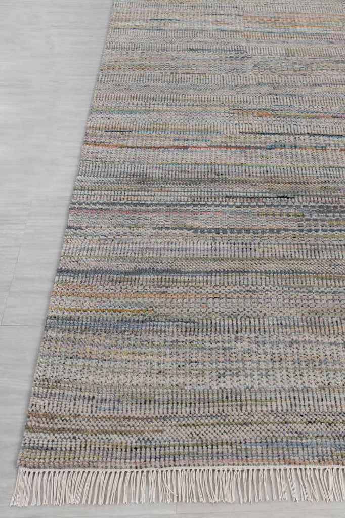 Luxury - Himalaya Grey Multi Wool & Bamboo Silk Hand Knotted Premium Carpet