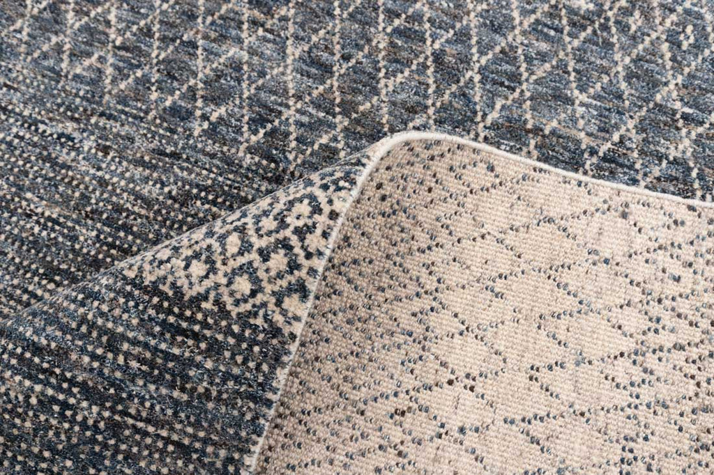 Luxury - Penni Grey Beige Wool & Bamboo Silk Hand Knotted Premium Carpet