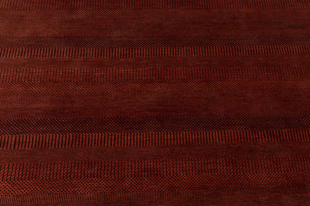 Luxury - Rosewood Red Charcoal Wool & Bamboo Silk Hand Knotted Premium Carpet