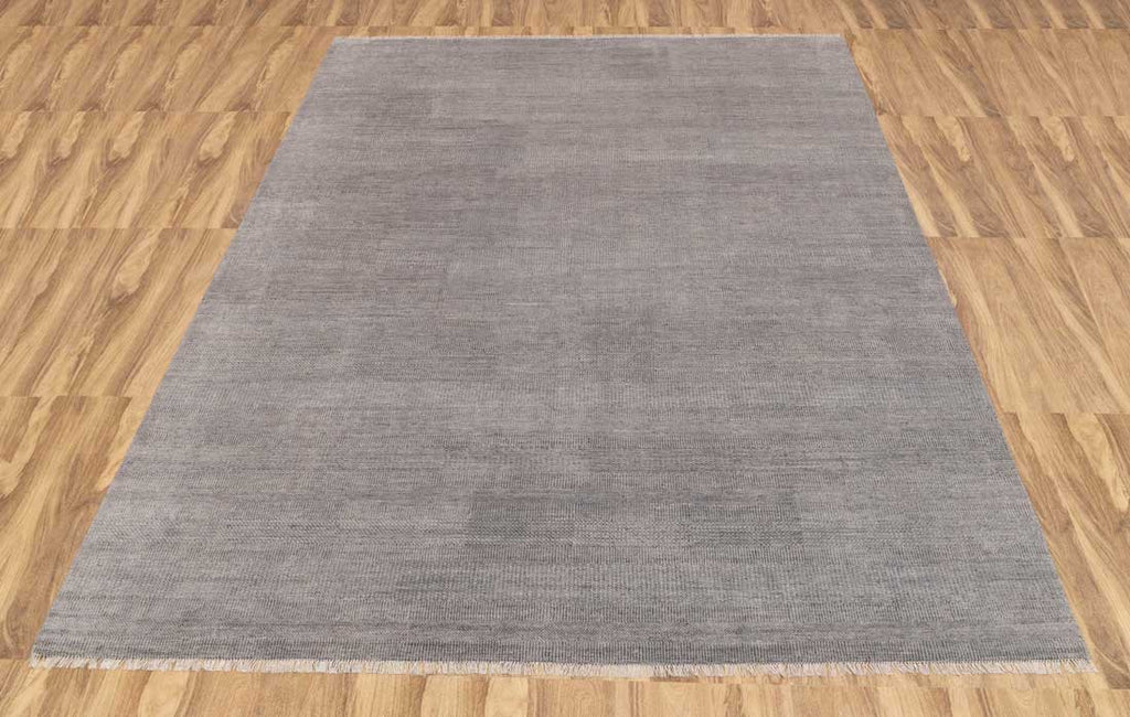 Luxury - Coco Grey Wool & Bamboo Silk Hand Knotted Premium Carpet