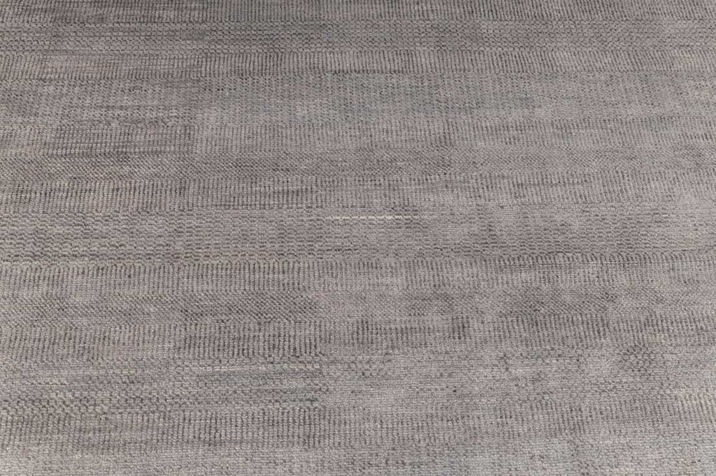 Luxury - Coco Grey Wool & Bamboo Silk Hand Knotted Premium Carpet