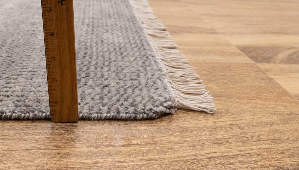 Luxury - Coco Grey Wool & Bamboo Silk Hand Knotted Premium Carpet