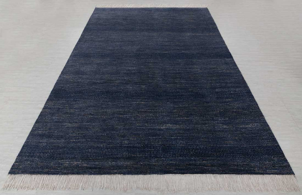 Luxury - Nile Blue Gold Wool & Bamboo Silk Hand Knotted Premium Carpet