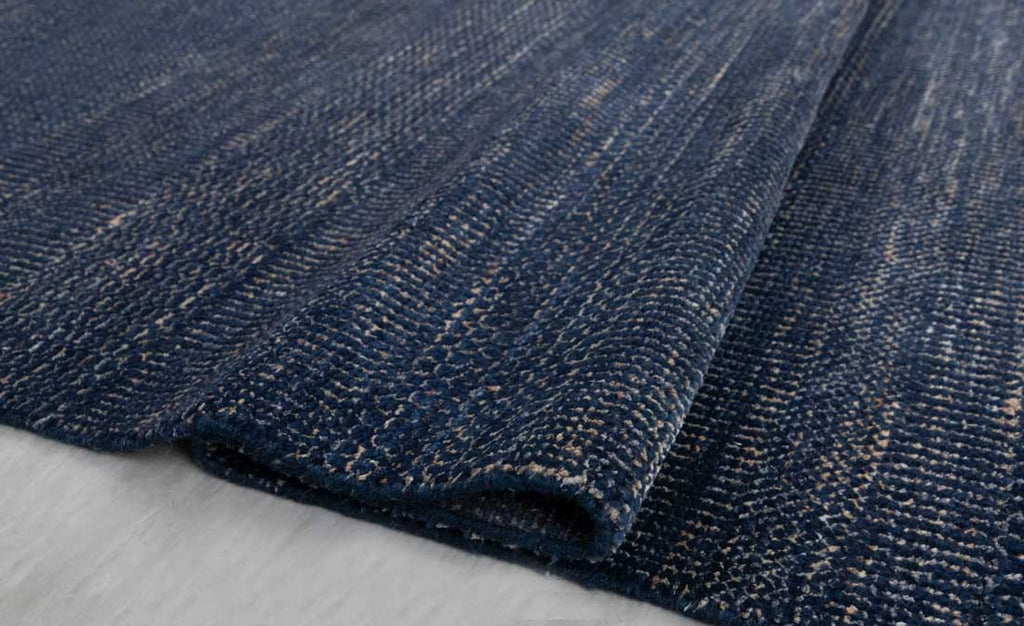 Luxury - Nile Blue Gold Wool & Bamboo Silk Hand Knotted Premium Carpet