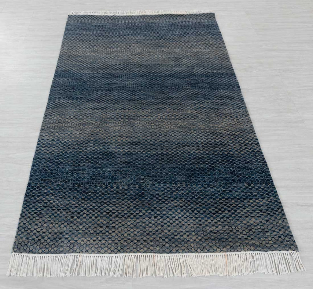 Luxury - Patricia Blue Camel Wool & Bamboo Silk Hand Knotted Premium Carpet