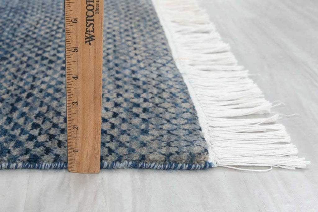 Luxury - Patricia Blue Camel Wool & Bamboo Silk Hand Knotted Premium Carpet