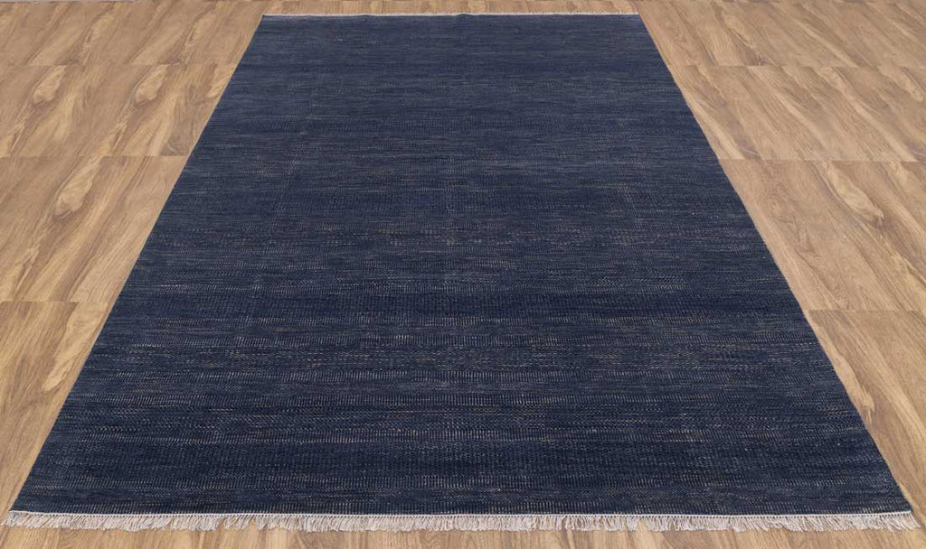 Luxury - Venice Blue Gold Wool & Bamboo Silk Hand Knotted Premium Carpet