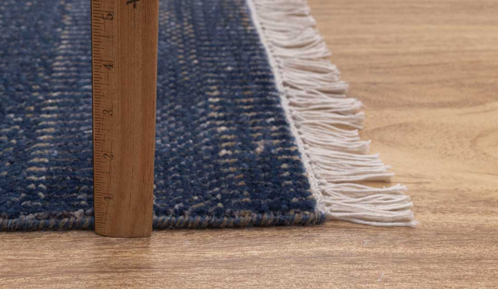 Luxury - Venice Blue Gold Wool & Bamboo Silk Hand Knotted Premium Carpet