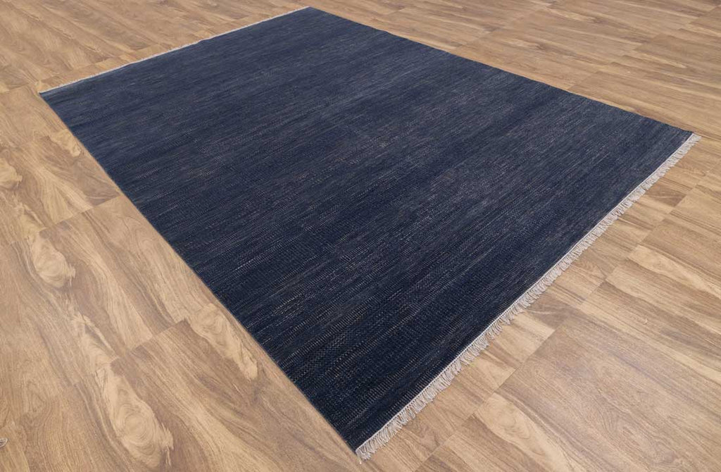 Luxury - Venice Blue Gold Wool & Bamboo Silk Hand Knotted Premium Carpet