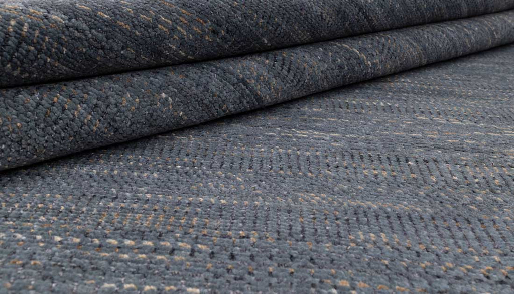 Luxury - Oak Grey Gold Wool & Bamboo Silk Hand Knotted Premium Carpet