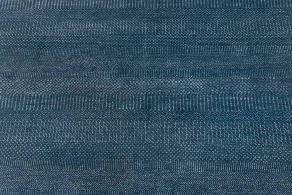 Luxury - Soho Blue Grey Wool & Bamboo Silk Hand Knotted Premium Carpet