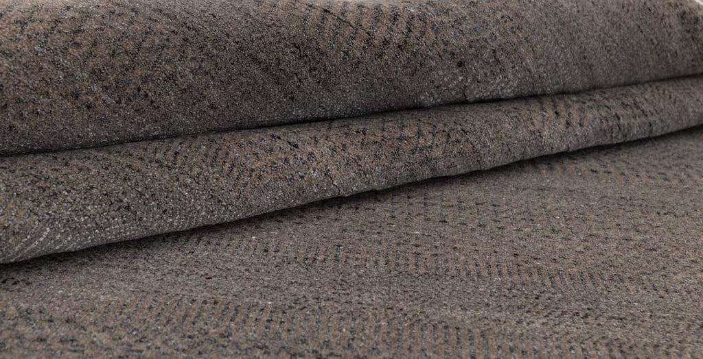 Luxury - Brega Grey Silver Wool & Bamboo Silk Hand Knotted Premium Carpet