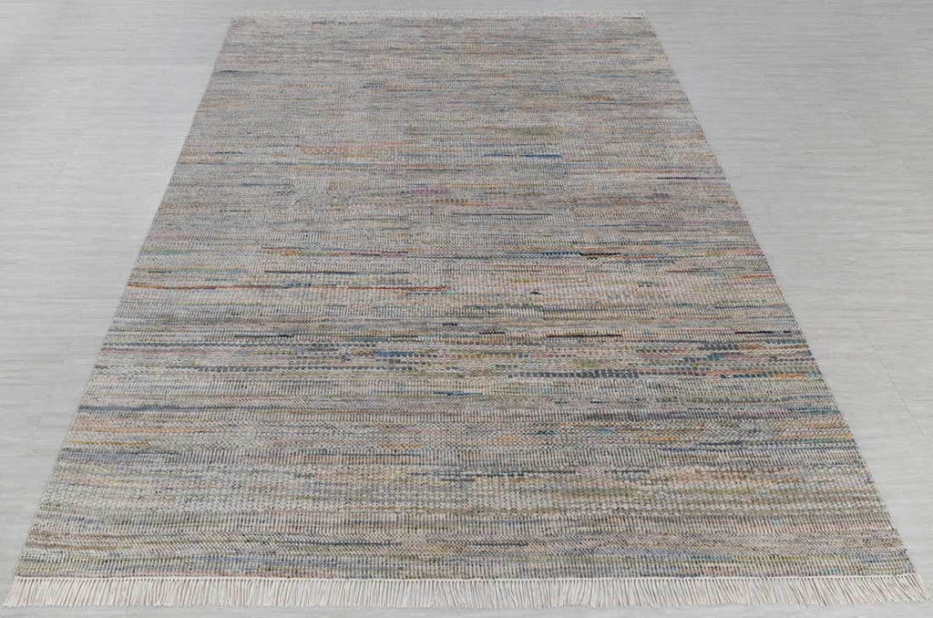 Luxury - Himalaya Grey Multi Wool & Bamboo Silk Hand Knotted Premium Carpet