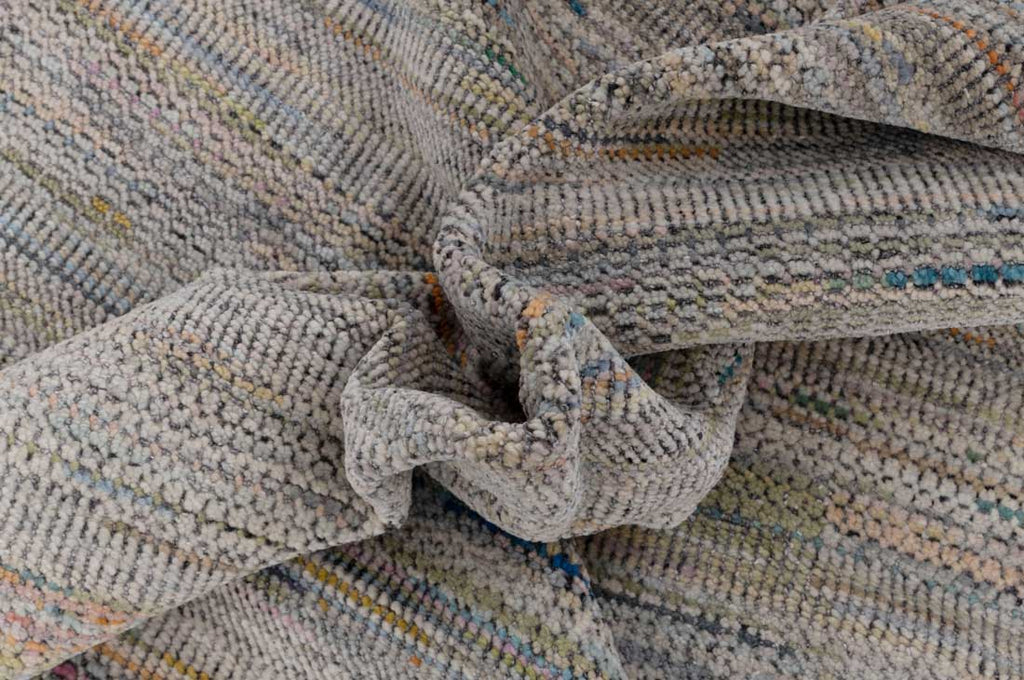 Luxury - Himalaya Grey Multi Wool & Bamboo Silk Hand Knotted Premium Carpet