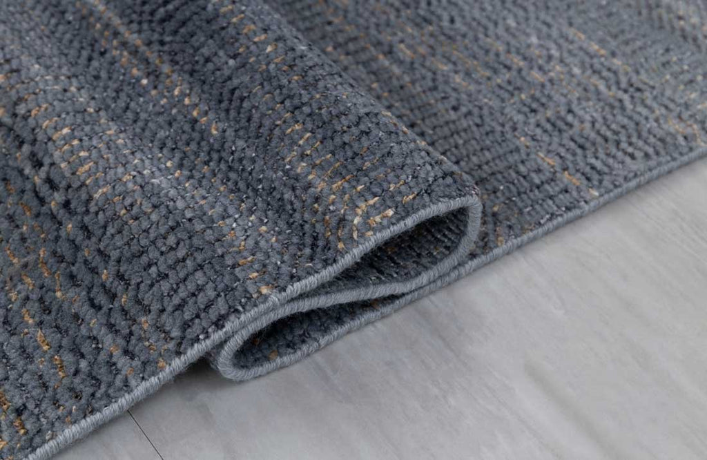 Luxury - Meadow Grey Gold Wool & Bamboo Silk Hand Knotted Premium Carpet