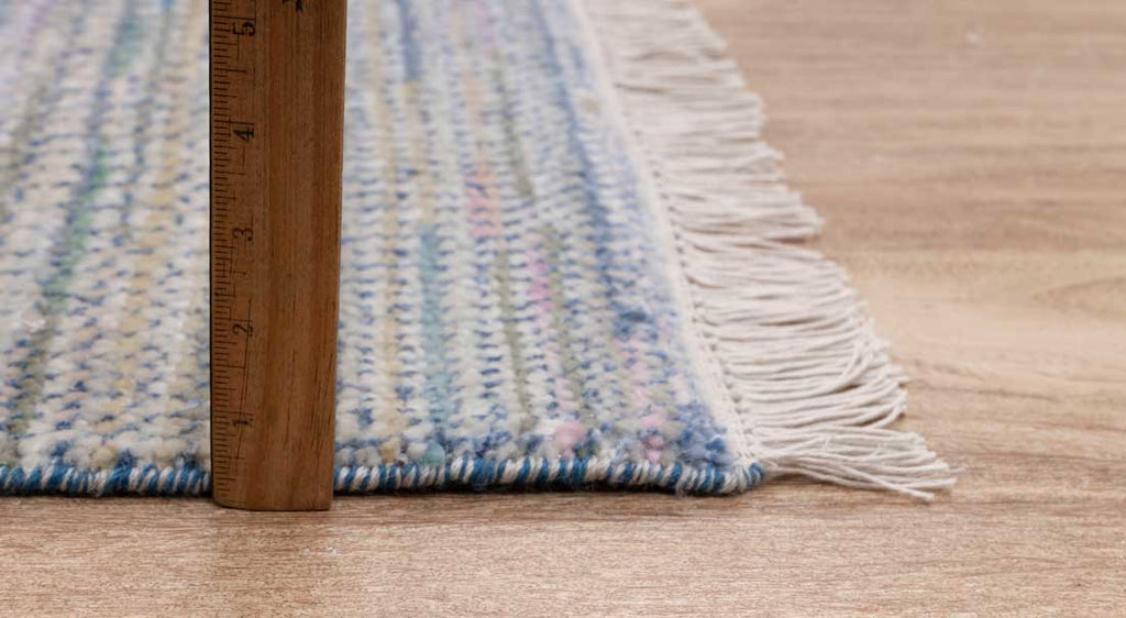 Luxury - Lake Grey Multi Wool & Bamboo Silk Hand Knotted Premium Carpet