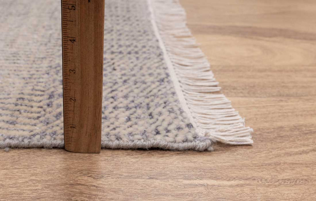 Luxury - Larkspur Grey Charcoal Wool & Bamboo Silk Hand Knotted Premium Carpet