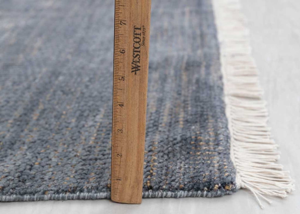 Luxury - Willow Blue Gold Wool & Bamboo Silk Hand Knotted Premium Carpet