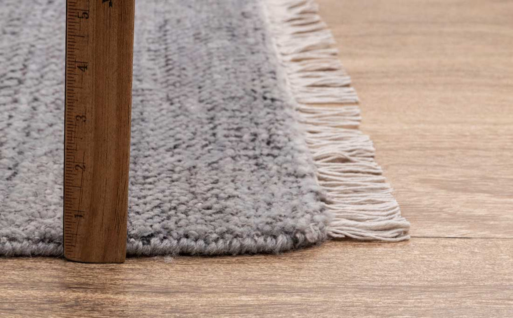 Luxury - Vlad Grey Silver Wool & Bamboo Silk Hand Knotted Premium Carpet