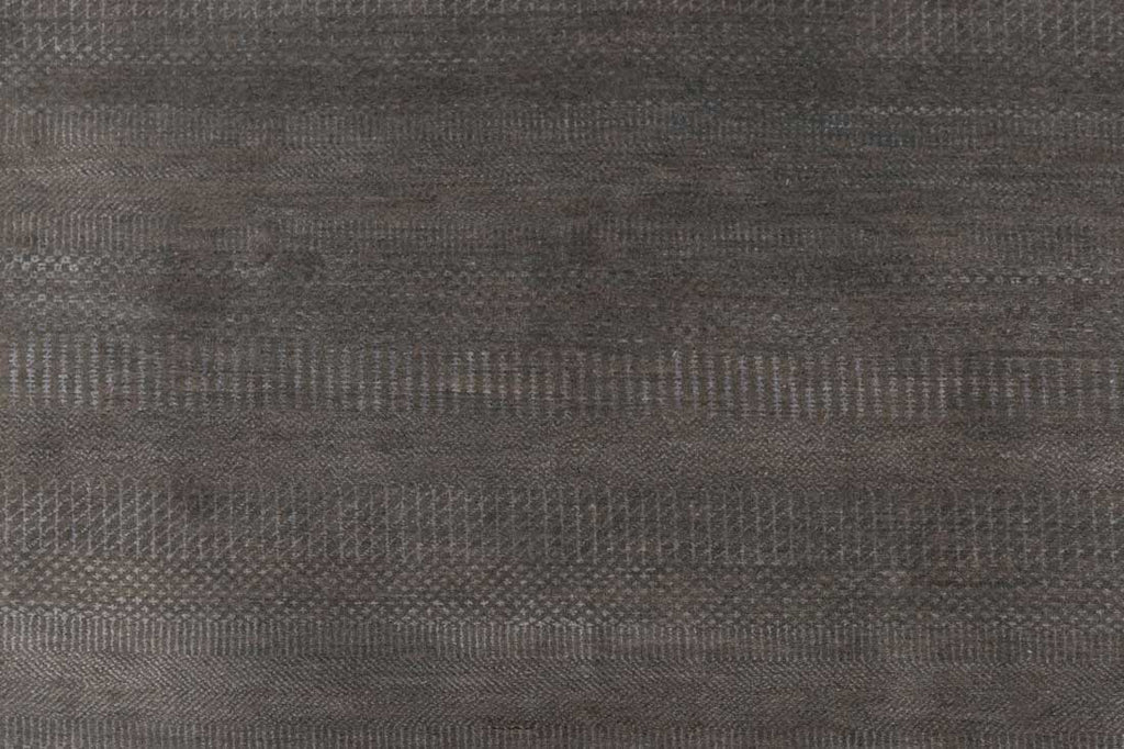 Luxury - Sunray Brown Grey Wool & Bamboo Silk Hand Knotted Premium Carpet