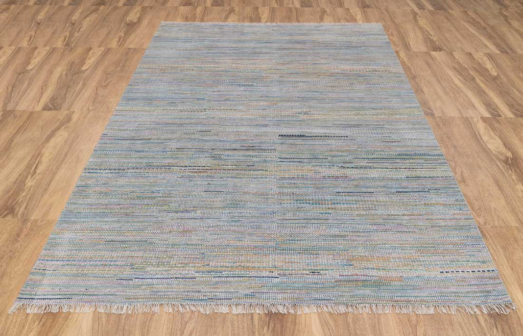 Luxury - Rancjo Grey Multi Wool & Bamboo Silk Hand Knotted Premium Carpet