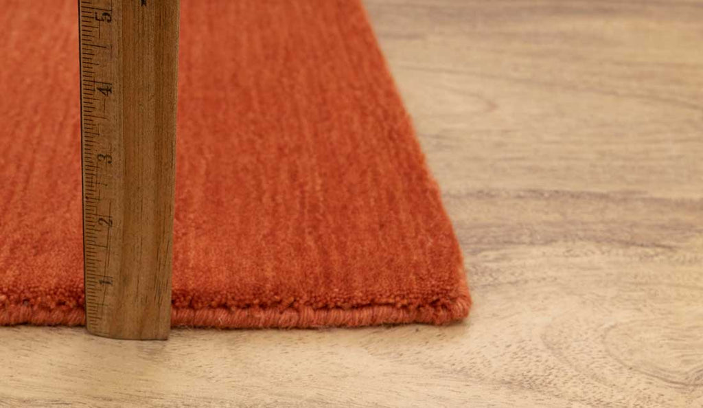 Luxury - Ombre Ra Orange New Zealand Wool Hand Loom Premium Carpet