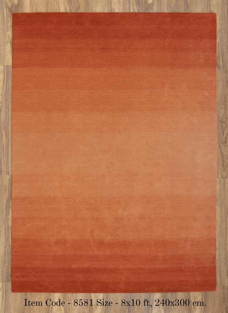 Luxury - Ombre Ra Orange New Zealand Wool Hand Loom Premium Carpet