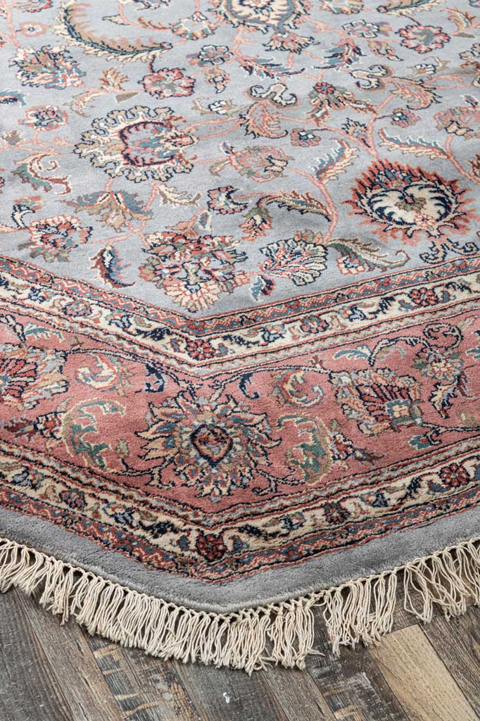 Luxury - Symmetry Blue Pink Woolen Hand Knotted Premium Carpet