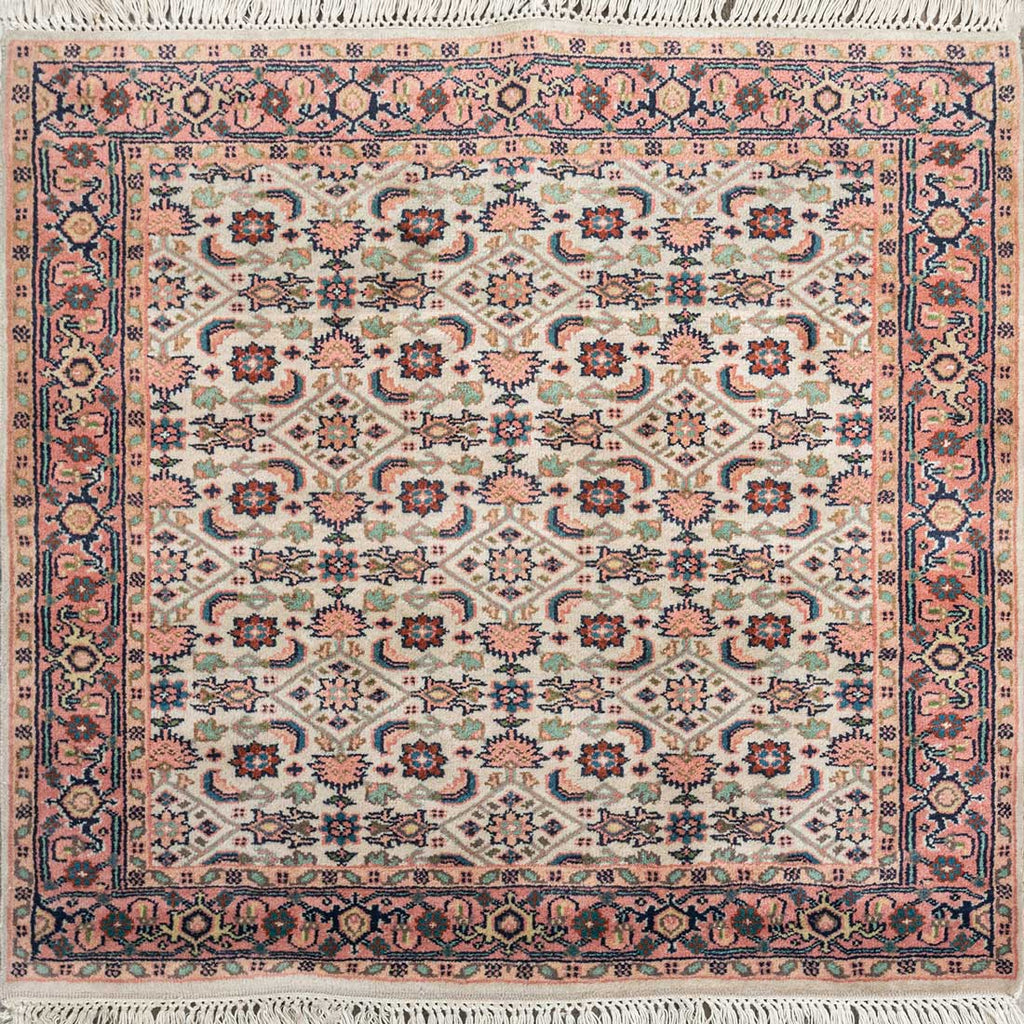 Luxury - Echo Pink Beige Woolen Hand Knotted Premium Carpet