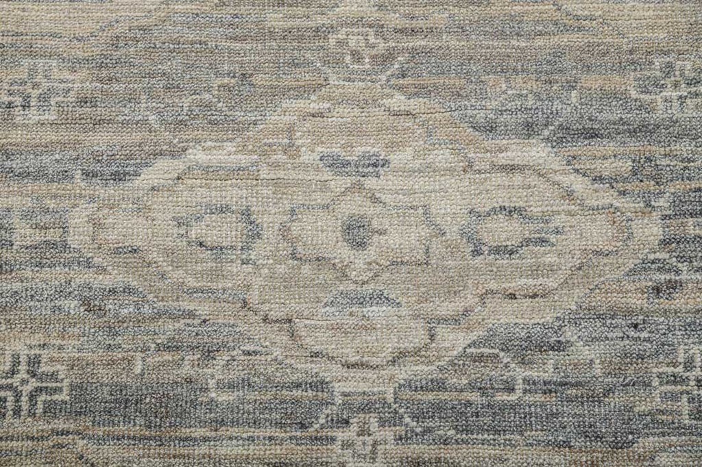 Luxury - Vibrance Brown Grey Woolen Hand Knotted Premium Carpet