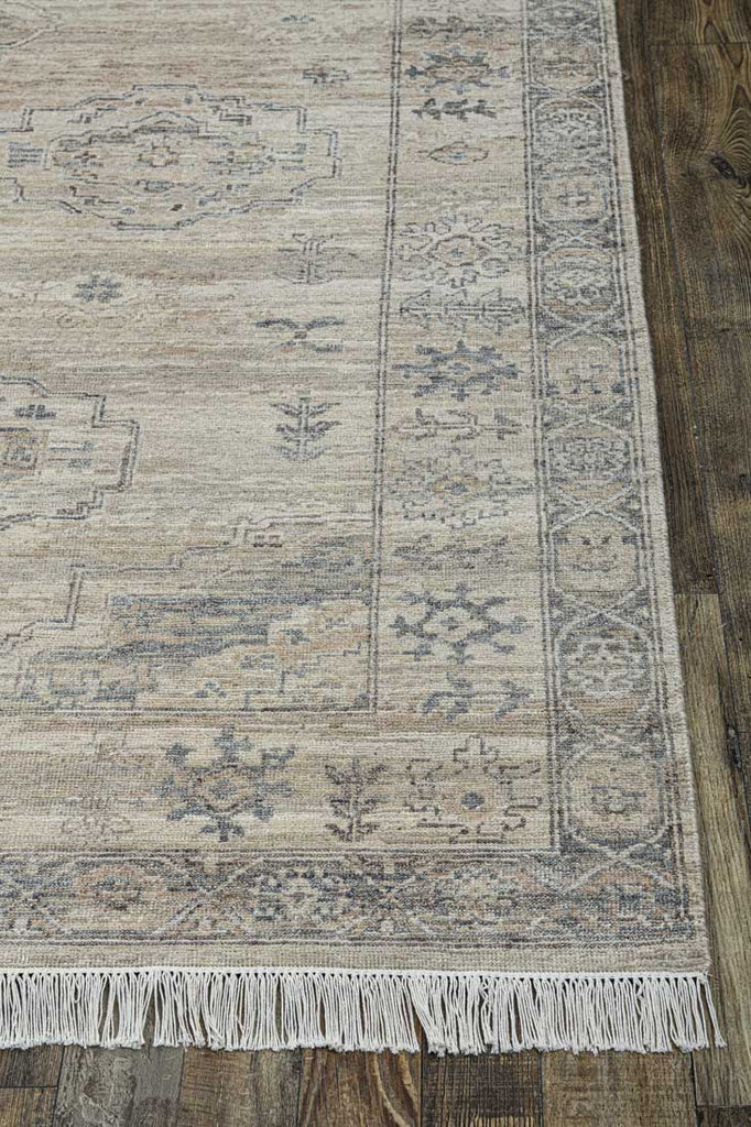 Luxury - Vibrance Brown Grey Woolen Hand Knotted Premium Carpet