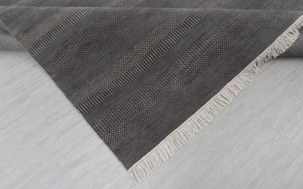 Luxury - Marble Grey Beige Wool & Bamboo Silk Hand Knotted Premium Carpet