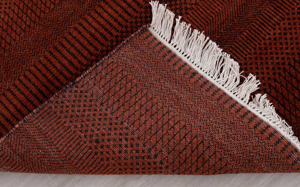 Luxury - Rosewood Red Charcoal Wool & Bamboo Silk Hand Knotted Premium Carpet